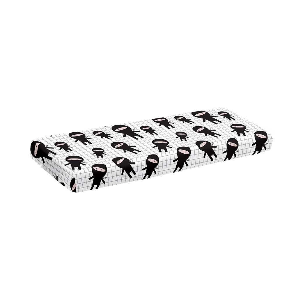 Cute Ninja Pattern Print Piano Keyboard Cover