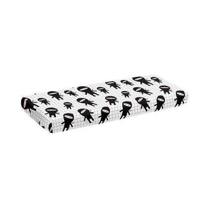 Cute Ninja Pattern Print Piano Keyboard Cover