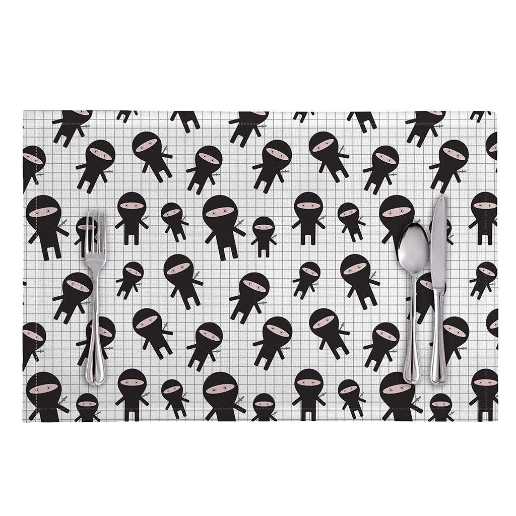 Cute Ninja Pattern Print Placemat