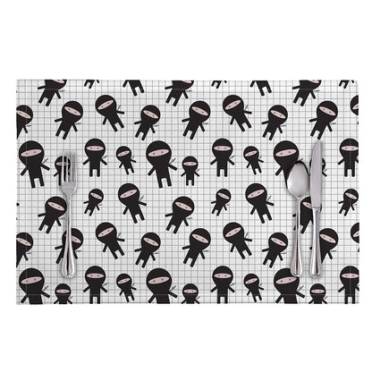 Cute Ninja Pattern Print Placemat