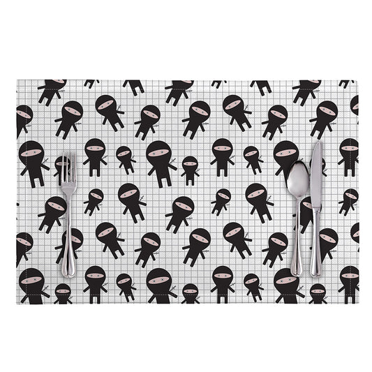 Cute Ninja Pattern Print Placemat