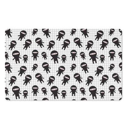 Cute Ninja Pattern Print Polyester Doormat