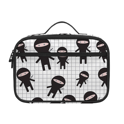 Cute Ninja Pattern Print Portable Lunch Bag
