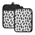 Cute Ninja Pattern Print Pot Holders With Pocket