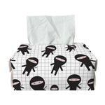 Cute Ninja Pattern Print Rectangle Tissue Box Cover