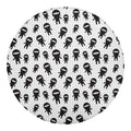 Cute Ninja Pattern Print Round Blanket