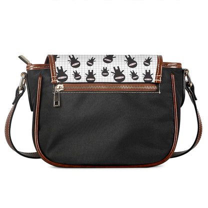 Cute Ninja Pattern Print Saddle Bag