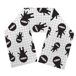 Cute Ninja Pattern Print Scarf