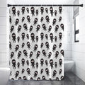 Cute Ninja Pattern Print Shower Curtain