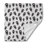 Cute Ninja Pattern Print Silk Bandana