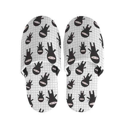 Cute Ninja Pattern Print Slippers