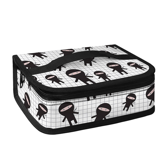 Cute Ninja Pattern Print Small Lunch Bag