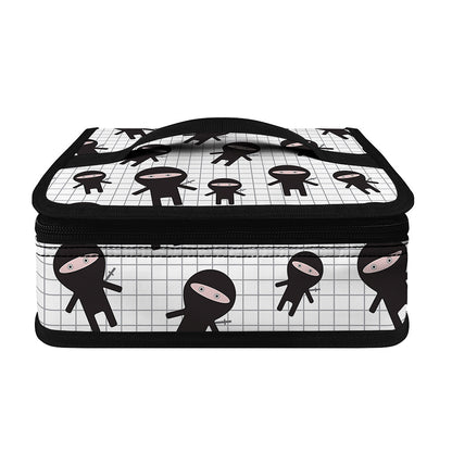 Cute Ninja Pattern Print Small Lunch Bag