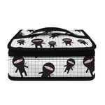 Cute Ninja Pattern Print Small Lunch Bag