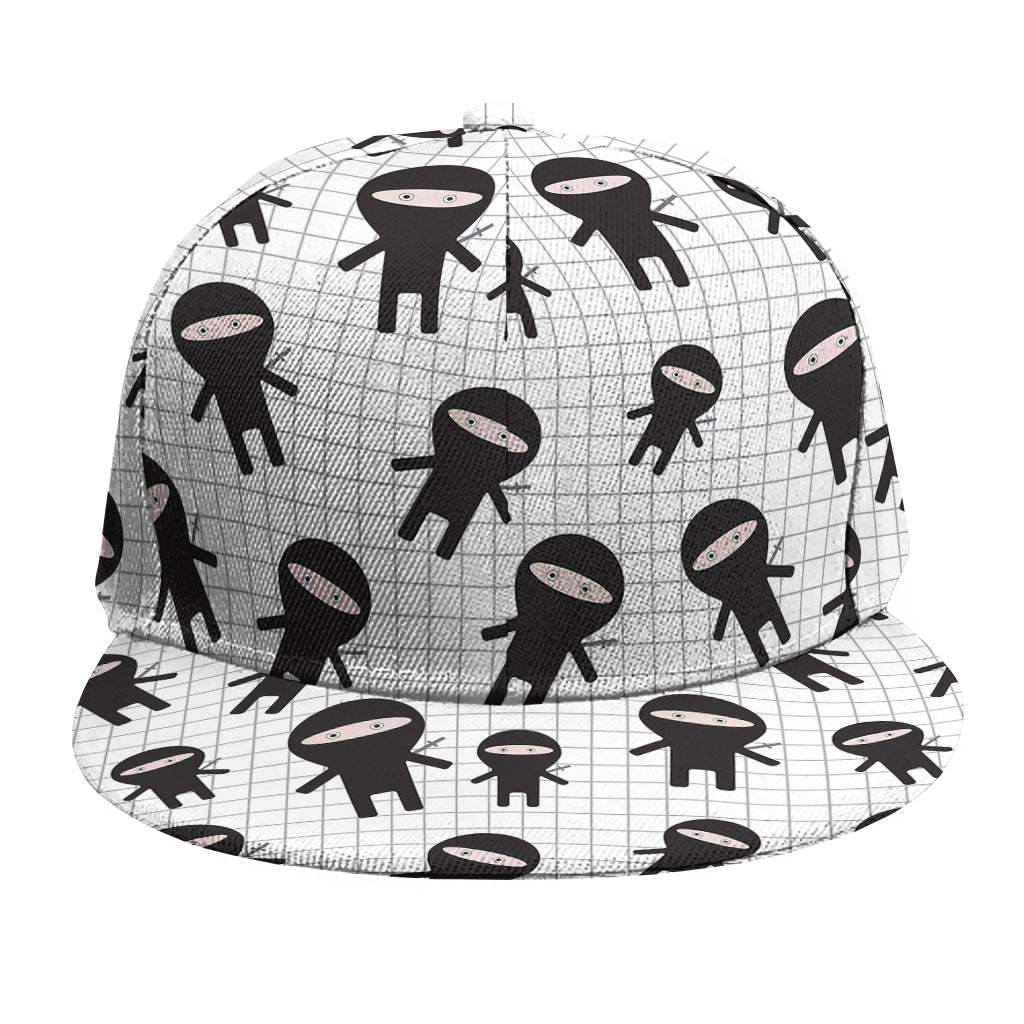 Cute Ninja Pattern Print Snapback Cap
