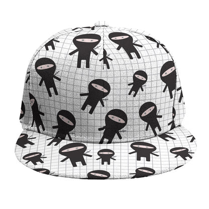 Cute Ninja Pattern Print Snapback Cap