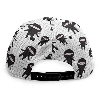 Cute Ninja Pattern Print Snapback Cap