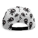 Cute Ninja Pattern Print Snapback Cap