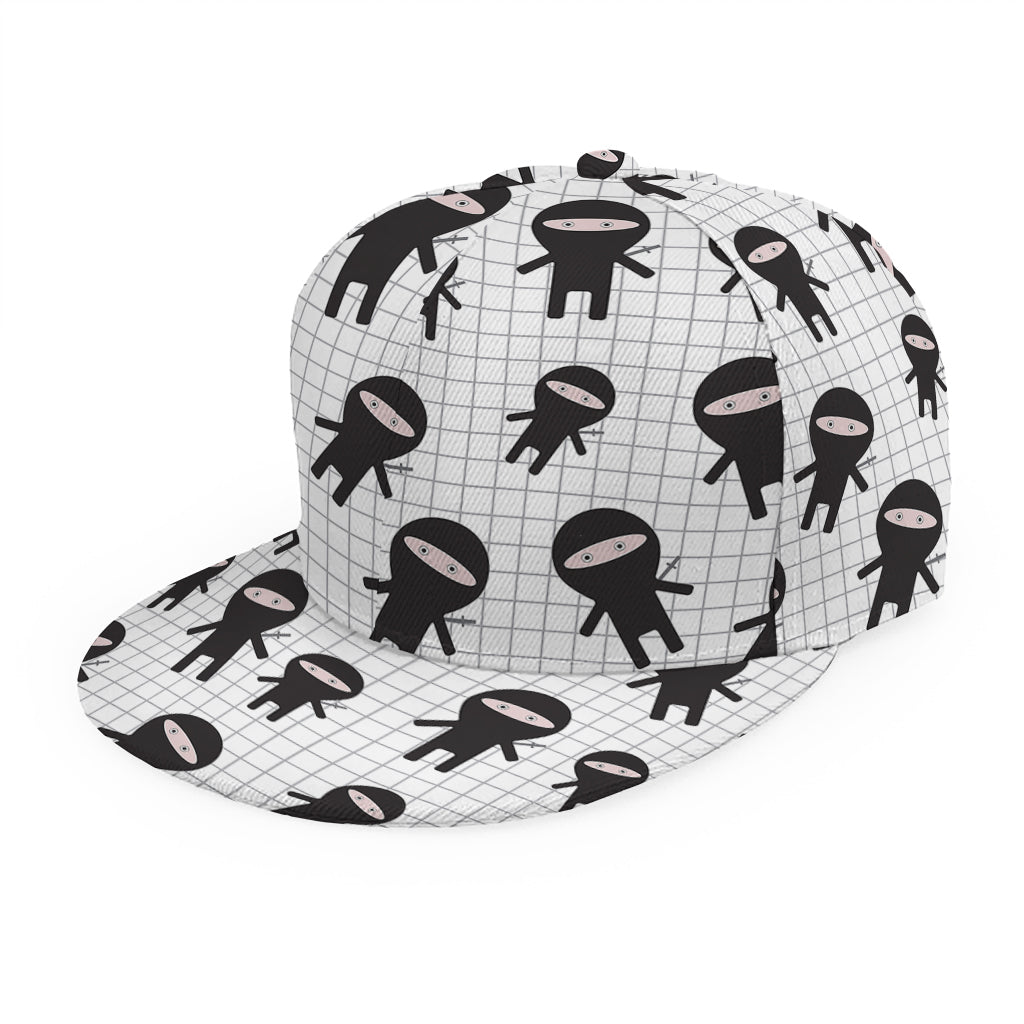 Cute Ninja Pattern Print Snapback Cap