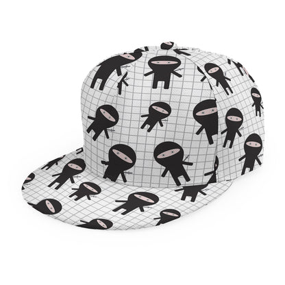 Cute Ninja Pattern Print Snapback Cap