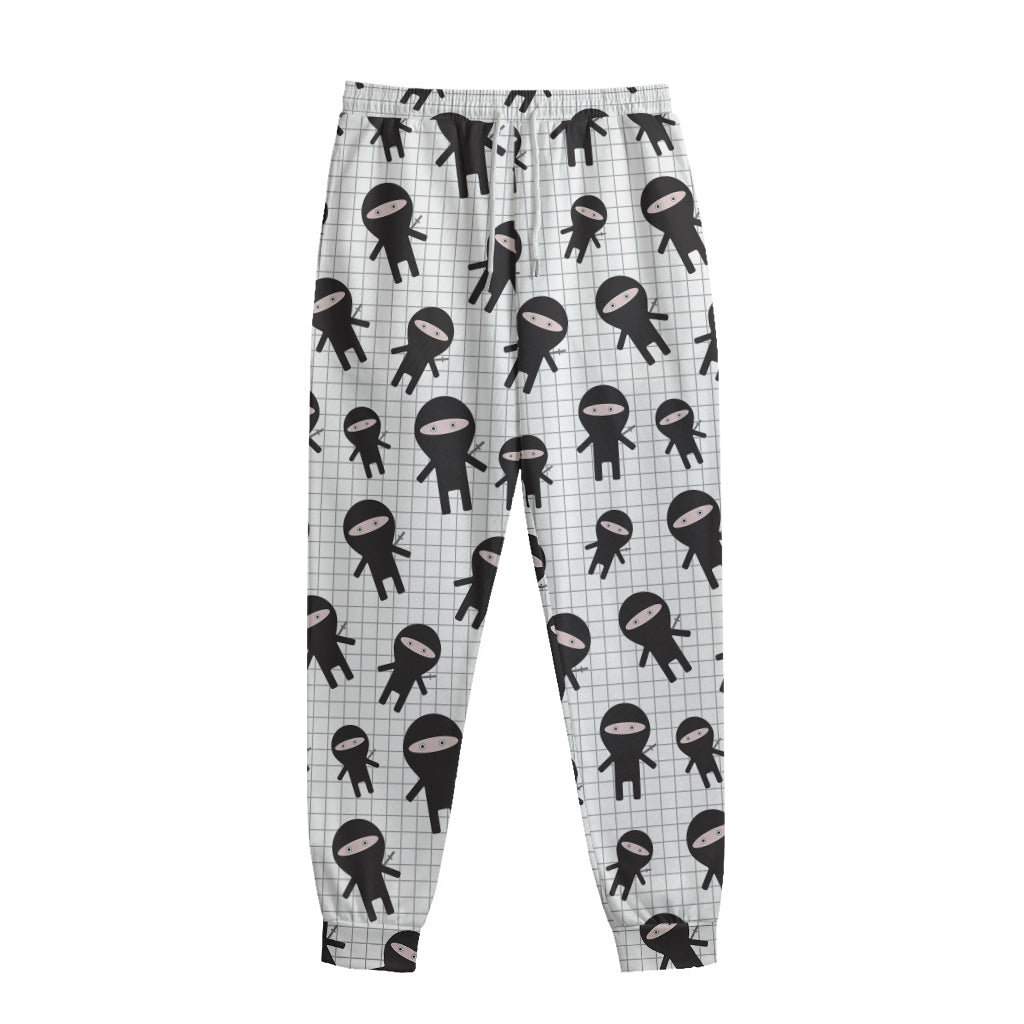 Cute Ninja Pattern Print Sweatpants