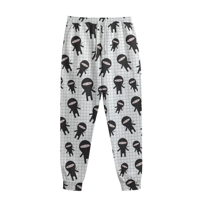 Cute Ninja Pattern Print Sweatpants