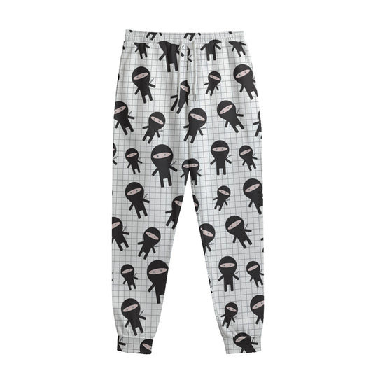 Cute Ninja Pattern Print Sweatpants