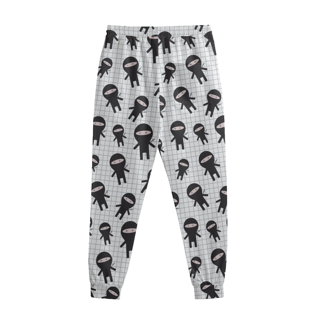 Cute Ninja Pattern Print Sweatpants