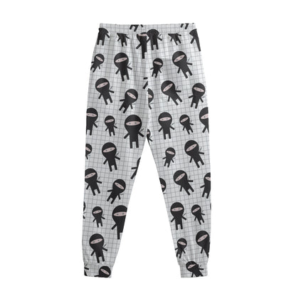 Cute Ninja Pattern Print Sweatpants