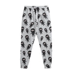 Cute Ninja Pattern Print Sweatpants