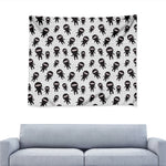 Cute Ninja Pattern Print Tapestry