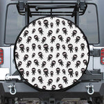 Cute Ninja Pattern Print Tire Cover