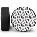 Cute Ninja Pattern Print Tire Cover