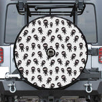 Cute Ninja Pattern Print Tire Cover With Camera Hole