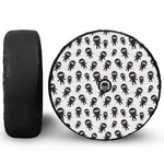 Cute Ninja Pattern Print Tire Cover With Camera Hole