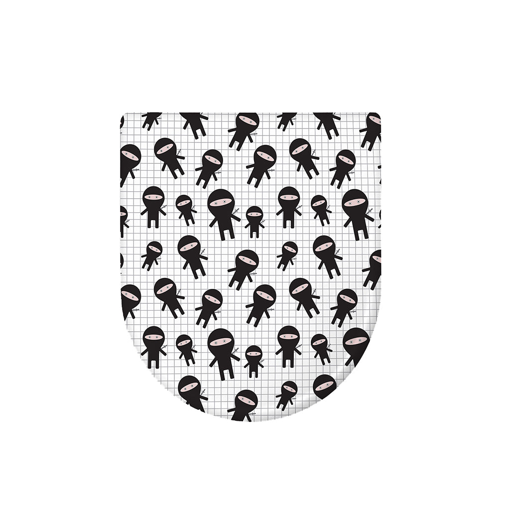 Cute Ninja Pattern Print Toilet Lid Cover