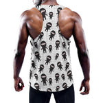 Cute Ninja Pattern Print Training Tank Top