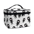 Cute Ninja Pattern Print Travel Makeup Bag