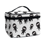 Cute Ninja Pattern Print Travel Makeup Bag