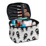 Cute Ninja Pattern Print Travel Makeup Bag