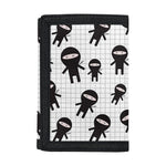 Cute Ninja Pattern Print Trifold Wallet