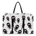 Cute Ninja Pattern Print Utility Tote Bag