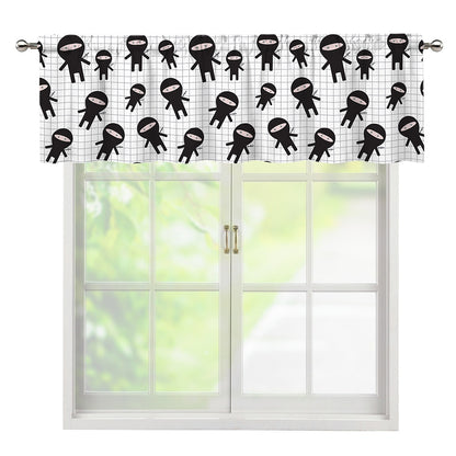 Cute Ninja Pattern Print Window Valance