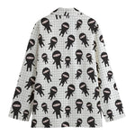 Cute Ninja Pattern Print Women's Blazer