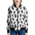 Cute Ninja Pattern Print Women's Bomber Jacket