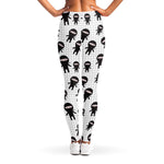 Cute Ninja Pattern Print Women's Leggings