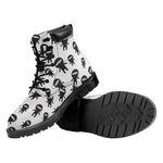 Cute Ninja Pattern Print Work Boots