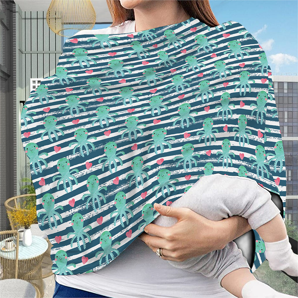 Cute Octopus Pattern Print Baby Seat Cover