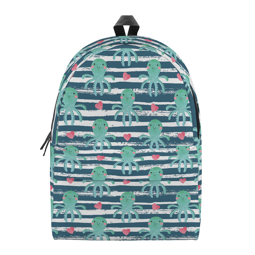 Cute Octopus Pattern Print Backpack