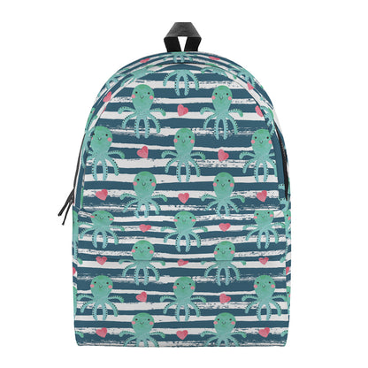Cute Octopus Pattern Print Backpack